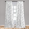 Lunarable Antlers Curtains, Hunting Theme with Scandinavian Design Elements Arrows