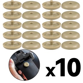 XUKEY 10PCS Seat Belt Stopper Snap-on Seatbelt Spacing Limit Stop Button Universal US