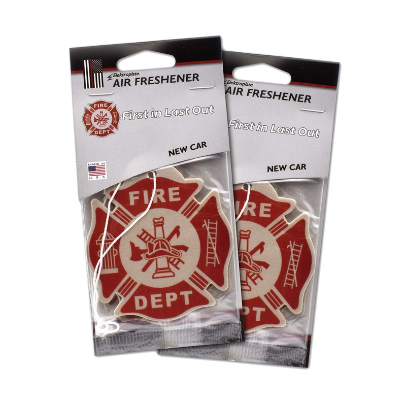 Firefighter Air Freshener, New Car Scent, 12-Pack