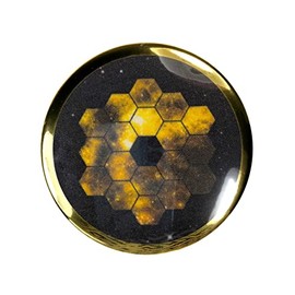 Decorative Button Pin, 3-inch with bezel