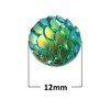 Unbranded 10 pcs. Green Iriscedent Mermaid Fish Scales Dragon Cameo