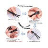 KOMBIUDA 4pcs Adjustable Nylon Extenders Comfortable Ear Savers for Masks