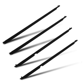 ROADFAR Window Molding Trim 4PCS Compatible with 2010-2021 for Toyota for 4Runner - Outer Replacement for 75712-35011 75711-35011 75721-35011 75722-35011 - Weatherstrip Window Seal