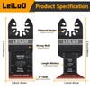 LEILUO 100 Pcs Multitool Blades Japanese Teeth Fast Cutting Oscillating