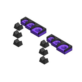 3D Tool Trays MagAttach Ratchet Organizer Kit (3 Piece Set (2-Pack), Purple/Black)