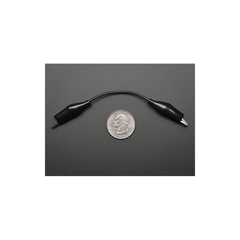 Adafruit Short Wire Alligator Clip Test Lead (Set of 12)