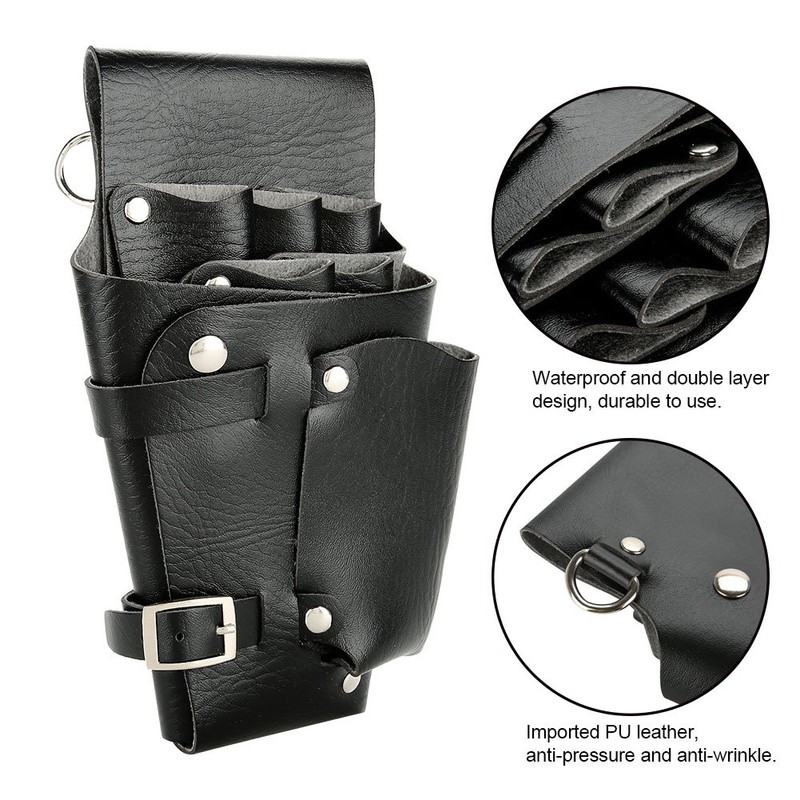 Multi-function Hairdressing Bag, Portable Large Capacity PU Leather Tool Pouch