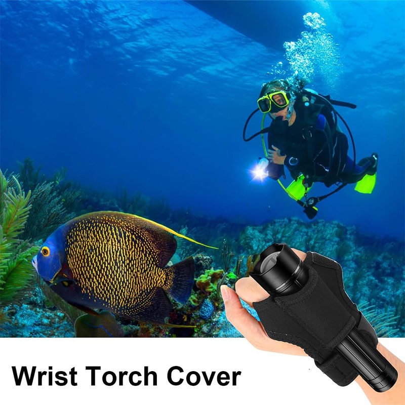 AFCJLTO Wrist Flashlight Holster 20-25mm Diving Torch Arm Mount Hands