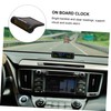 Vaguelly Automobile Digital Clock Car Temperature Monitor Solar Car Clock