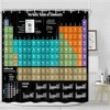 Jipusai Periodic Table Shower Curtain, Periodic Table of Elements Chemistry