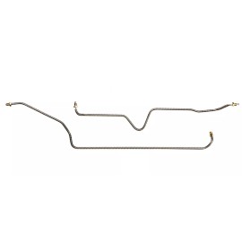 The Stop Shop Prebent Galfan Coated Steel Rear Brake Lines, pair (See description for fitment)