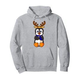 Christmas reindeer costume, children's penguin Pullover Hoodie