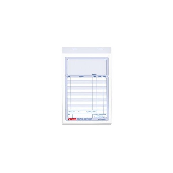 Herlitz 882613 Double Till Pads DIN A6 50 Sheets Pack