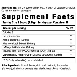 INNATE Response Formulas GI Response - Powdered Digestive Blend to Support Gastrointestinal Health - 5g Glutamine Per Serving - 30 Servings (228 Grams)