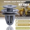 Rexka 10pcs Door Trim Panel Retainer Clip Gray Nylon for