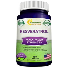 USKORNET Squared Resveratrol 1000 mg 180 capsules, 1 set / USKORNET 에스퀘어드 레스베라트롤 1000 mg 180캡슐, 1세트