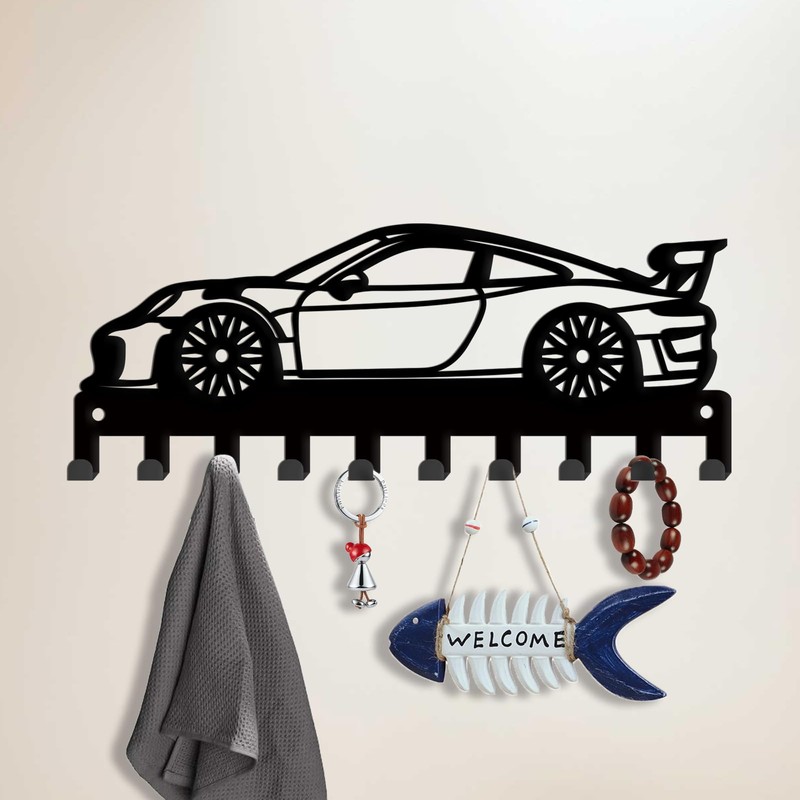 SUPERDANT Car Key Holder Wall Mount Race Car Key Hanger