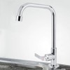 TOPINCN Water Tap Single Handle Deck Mount Faucet, Polished Chrome