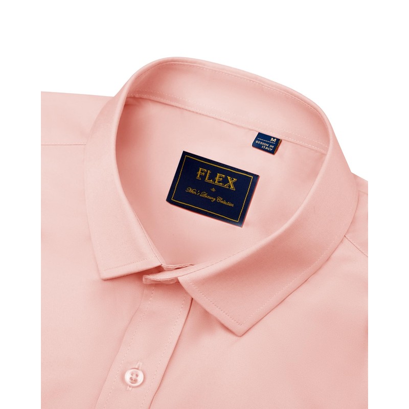 J.VER Men's Dress Shirts Solid Long Sleeve Stretch Wrinkle-Free Formal