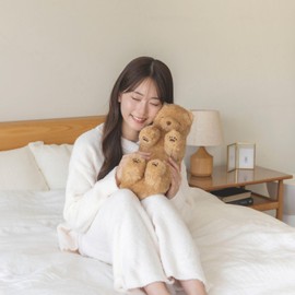 Ribuha Ao 37056-13 Soinee Bear Cub, Total Length: Approx. 13.8 inches (35 cm), Cute Bear Plush Body Pillow