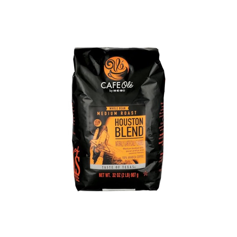 HEB CAFE Ole Houston Blend Whole Bean Coffee 2 lbs