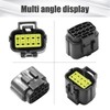 JUUDDENPARTS 2 Kit 10 Pin Electrical Connector Plug, Waterproof Electrical