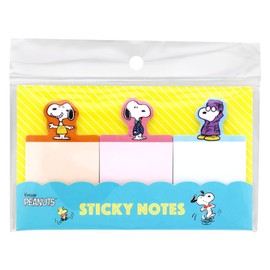 Sunstar Stationery Snoopy Sticky Notes, Die Cut, Yellow S2838656