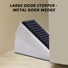 BYH 2pcs Heavy Duty Metal Door Stoppers Wedge, Adjustable Spring