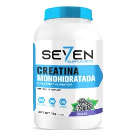 Suplemento Creatina Monohidratada Seven 1 Kg 200 Servicios