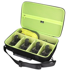 Tourmate Hard Storage Case for Ryobi RPI18-0 High Pressure Compressor Battery - Travel Case for Ryobi 18V ONE+ HIGH Pressure Digital INFLATOR, PCL001B(Box for Sale) (Black & Green, M)