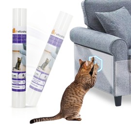 Cat Scratch Furniture Protector,60"×17" Door Protector from Dog Scratching,Transparent Invisible Anti Cat Scratch Tape for Furniture Protector for Sofa, Carpet, Door, Chairs