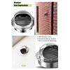 4 INCH Wall Air Vent Cover, Moonjor Thicken 304 Stainless