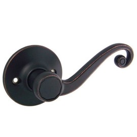 Designers Impressions Livingston Design Oil Rubbed Bronze Dummy Door Lever RH (Non-Functional)