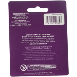 Goody Classics Rubberband, Black, 250-Count (Pack of 6)