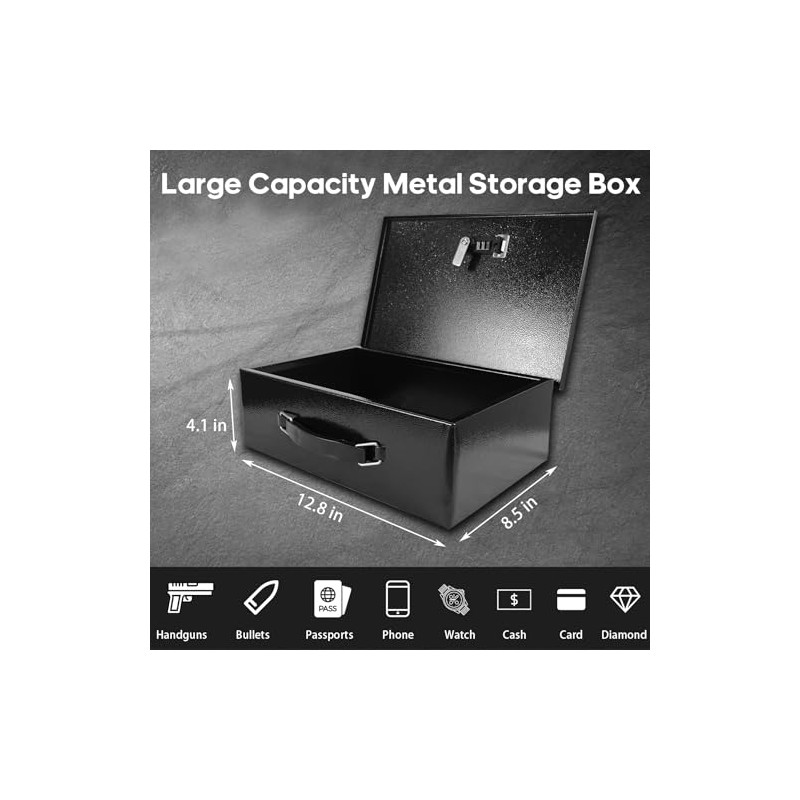 YIYITOOLS - Caja de bloqueo ignífuga, doble combinación y caja