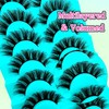 7 Pairs of 3D False Eyelashes, Cat Eye, Fluffy Volume,
