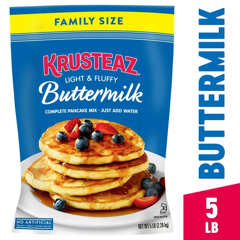 Krusteaz Light & Fluffy Buttermilk Complete Pancake Mix, 5 lb