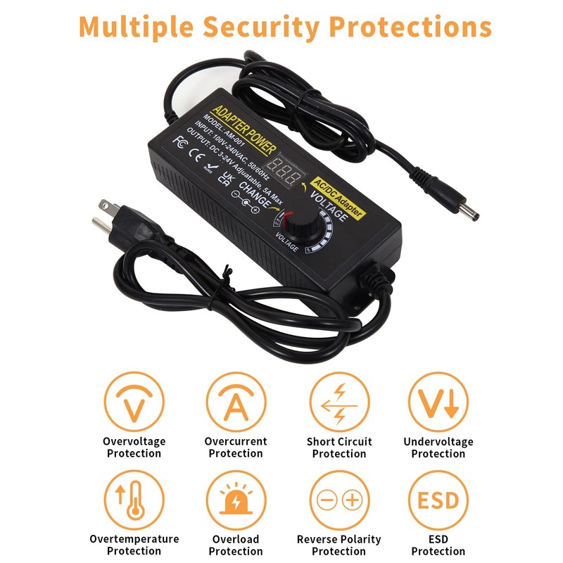 3V~24V 120W 5A Adjustable DC Power Supply AOYADAISU Universal Power