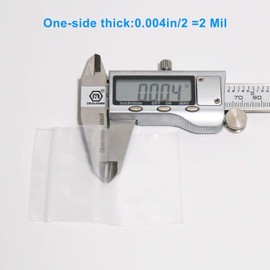 Edvision 3" x 5" Plastic Bags, 200 Count 2 Mil Transparent Resealable Zipper Poly Bags for Jewelry Supplies, Beads, Screws, Small Items