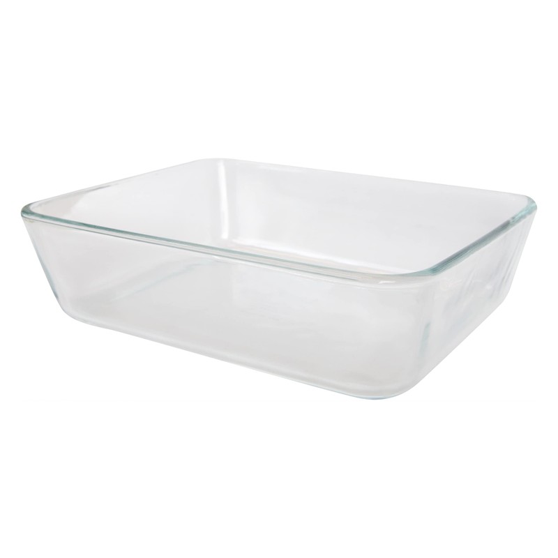Pyrex 7211 6-Cup Rectangular Glass Storage Container - Made in