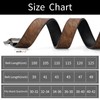 Alphyly Reversible Leather Boss Belts for Men,Brown Mens Belt Fits