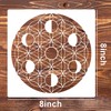 Sacred Geometry Stencil 8x8inch Reusable Hexagon Mandala Stencils Metatron's Cube/The
