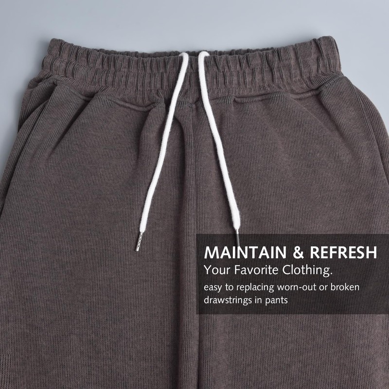 4Pcs Replacement Drawstring Cord for Pants,Round Cotton Drawstring for Hoodies,