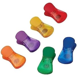Farberware Classic - Clip para bolsa, Set de 6 clips para bolsas, colores varios, Variados, 1