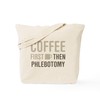 CafePress Coffee Then Phlebotomy Tote Bag Natural Canvas Tote Bag,