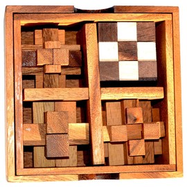 Knobelholz.de Woodenbox 4 Puzzle