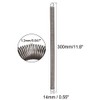 sourcingmap 1.2mmx14mmx300mm Manganese Steel Extension Tension Springs Black 2pcs
