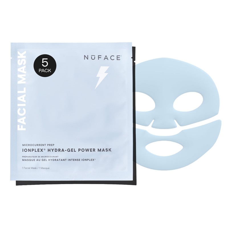 Nuface Mascarilla Facial de Hidrogel Ionplex Hydra-gel Power Mask