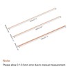 sourcing map 2.3.4mm Diameter 200mm Length Solid Copper Round Bar