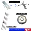 FFN Barber Feather Flag Kit with Cross-Base and Weight-Donut, Outdoor